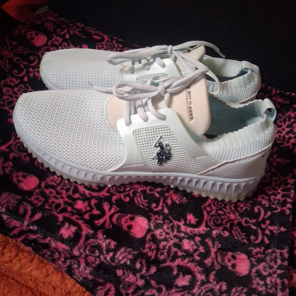 U.S. Polo Assn. Women's Light Blue Athletic Sneakers